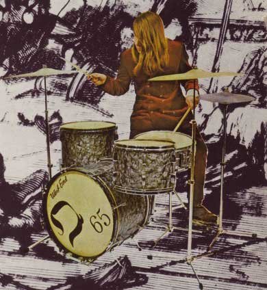 Het drumstel van Jay Baar (Q65) – foto